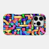 Vivid Geometric Flow iPhone Hülle (Rückseite (Horizontal))