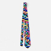 Vivid Geometric Flow Krawatte (Rückseite)