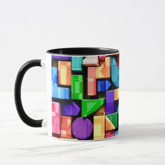Vivid Geometric Flow Tasse (Links)
