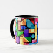 Vivid Geometric Flow Tasse (Vorderseite Links)