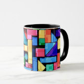 Vivid Geometric Flow Tasse (VorderseiteRechts)