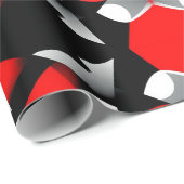 Vivid Geometric Mandala Design mit rot, schwarz Geschenkpapier (Rolleneckpunkt)