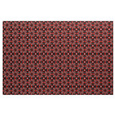 Vivid Geometric Mandala Design mit rot, schwarz Stoff (Yard (91,4 cm))