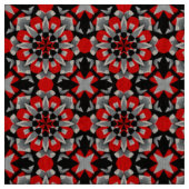 Vivid Geometric Mandala Design mit rot, schwarz Stoff (Muster)