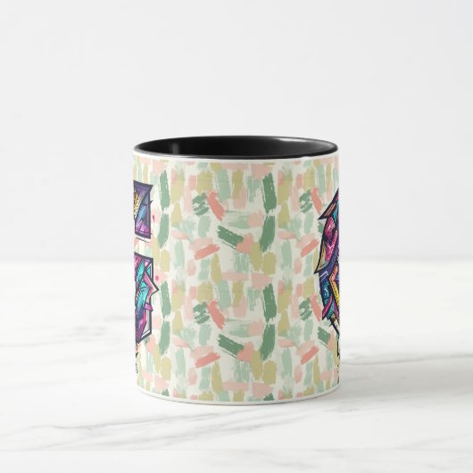 Vivid Geometric Monogram Tasse - G for George (Zentrum)