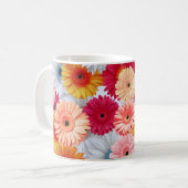 Vivid Gerbera Blooming Kaffeetasse (Vorderseite Links)
