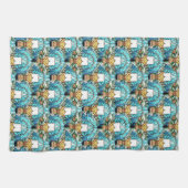 Vivid gestanztes Glas, Holm- und Kerzenmuster Geschirrtuch (Horizontal)