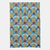 Vivid gesteinigtes Glas Weihnachtsbaummuster Geschirrtuch (Vertikal)