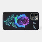 Vivid-glühende Blume mit Neon Accents Case-Mate iPhone Hülle (Rückseite (Horizontal))
