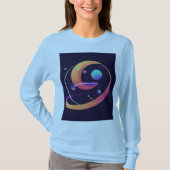 Vivid Graffiti Turntable Vinyl Record T-Shirt (Vorderseite)