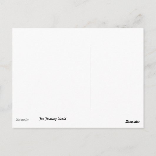 Vivid Great Wave von Hokusai Postkarte (Rückseite)