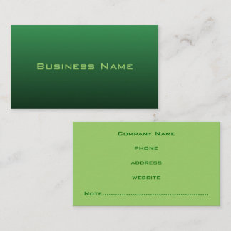 Vivid Green Business Card Visitenkarte
