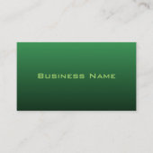 Vivid Green Business Card Visitenkarte (Vorderseite)