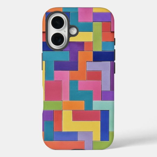 Vivid Grid Case-Mate iPhone Hülle (Rückseite)