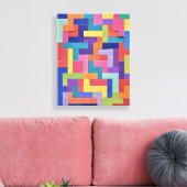 Vivid Grid Leinwanddruck (Insitu (Wohnzimmer))