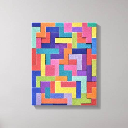 Vivid Grid Leinwanddruck (Vorderseite)