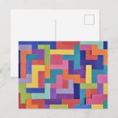 Vivid Grid Postkarte (Vorne/Hinten)