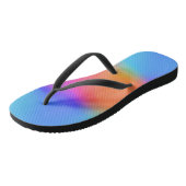 Vivid Holographic Flip Flops Badesandalen (Schrägansicht)