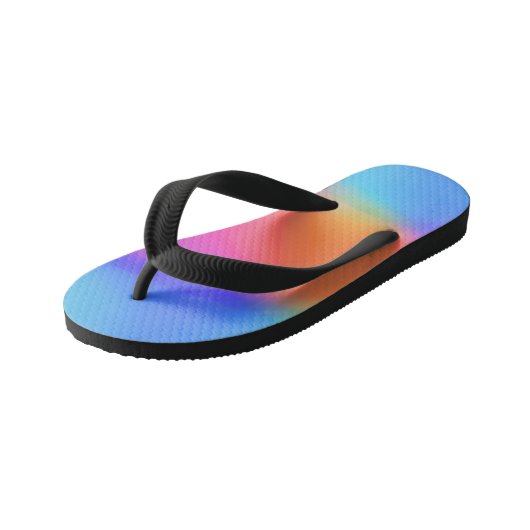 Vivid Holographic Kids Flip Flops Kinderbadesandalen (Schrägansicht)