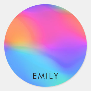 Vivid Holographic Personalisiert Round Sticker
