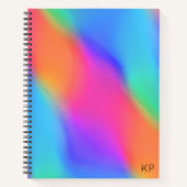 Vivid Holographic Personalisiert Spiral Notebook Notizblock (Vorderseite)
