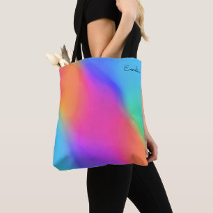 Vivid Holographic Personalisiert Tote Bag Tasche