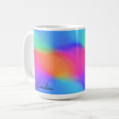 Vivid Holographic Personalized Mug Kaffeetasse (Vorderseite Links)
