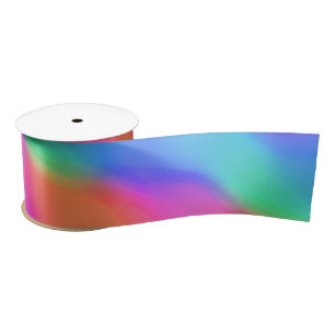 Vivid Holographic Satin Ribbon Satinband