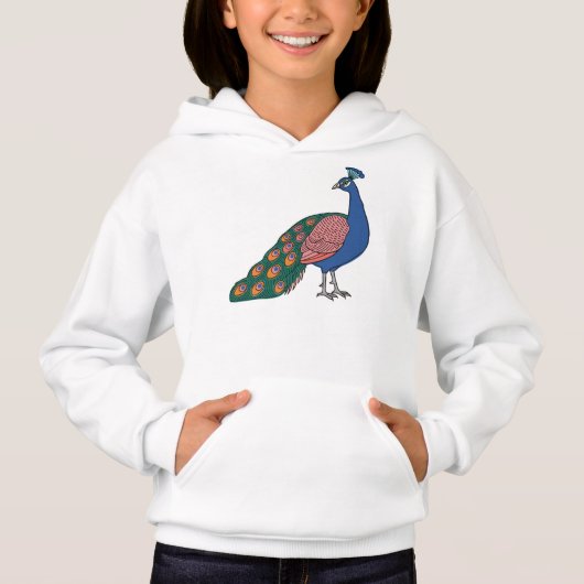 Vivid Humble Peacock Hoodie (Vorderseite)