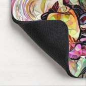 Vivid Iris Blume Mousepad (Ecke)