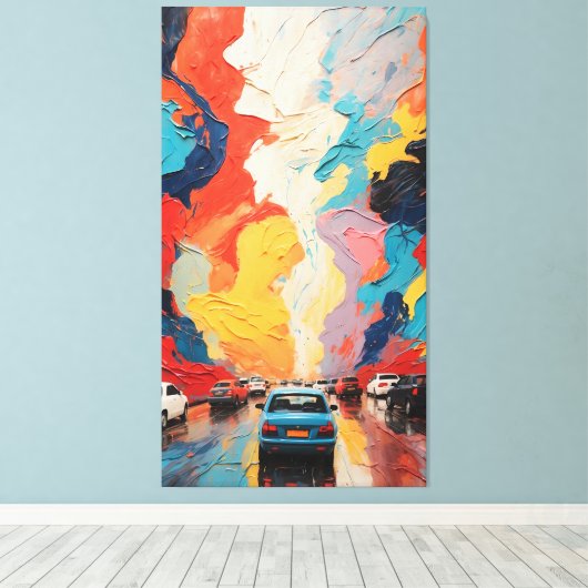 Vivid Journey Leinwanddruck (Insitu (Holzboden))