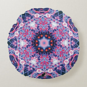 Vivid Kaleidoskop Rundes Kissen