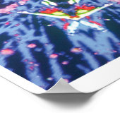Vivid Kinetic Collage Kaleidoscope Poster (Ecke)