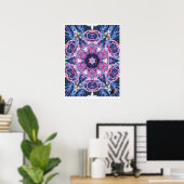 Vivid Kinetic Collage Kaleidoscope Poster (Heimbüro)