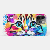 Vivid Kitty Vibes Design Case-Mate iPhone Hülle (Rückseite (Horizontal))