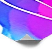 Vivid Kitty Vibes Design Poster (Ecke)