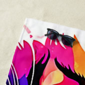 Vivid Kitty Vibes Design Strandtuch (Beispiel)