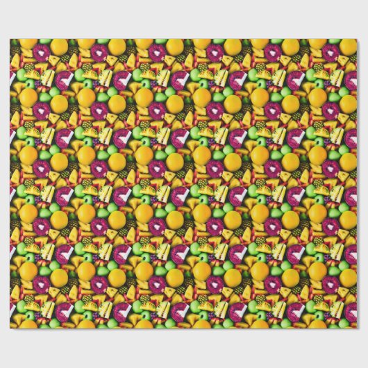 Vivid Kiwi und Citrus Fusion Geschenkwrap Geschenkpapier (Flach)