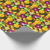 Vivid Kiwi und Citrus Fusion Geschenkwrap Geschenkpapier (Ecke)