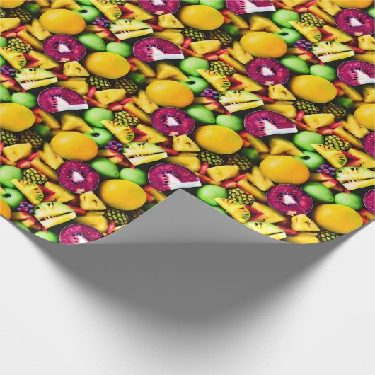 Vivid Kiwi und Citrus Fusion Geschenkwrap Geschenkpapier (Ecke)