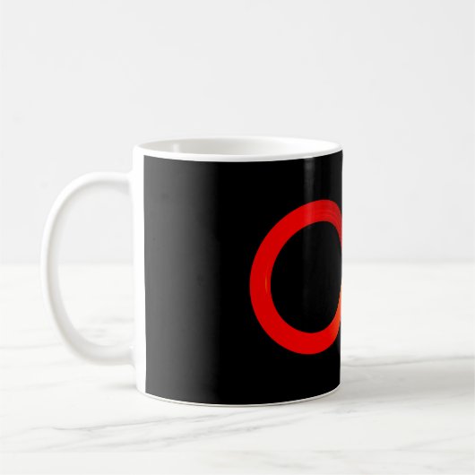Vivid Lazy Aight Infinity Symbol Kaffeetasse (Links)