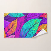 Vivid Leaf Muster Badhandtuch Set (Handtuch)