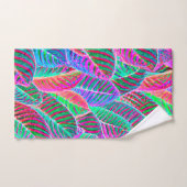 Vivid Leaf Muster Design Badhandtuch Set (Handtuch)