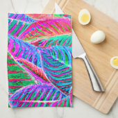 Vivid Leaf Muster Design Geschirrtuch (Viertel Falte)