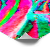 Vivid Leaf Muster Design Poster (Ecke)