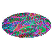 Vivid Leaf Muster Design Schneidebrett (Ecke)