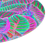 Vivid Leaf Muster Design Schneidebrett (Ecke)