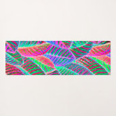 Vivid Leaf Muster Design Yogamatte (Rückseite (Horizontal))