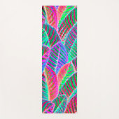 Vivid Leaf Muster Design Yogamatte (Vorderseite)