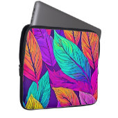 Vivid Leaf Muster Laptopschutzhülle (Vorne Rechts)